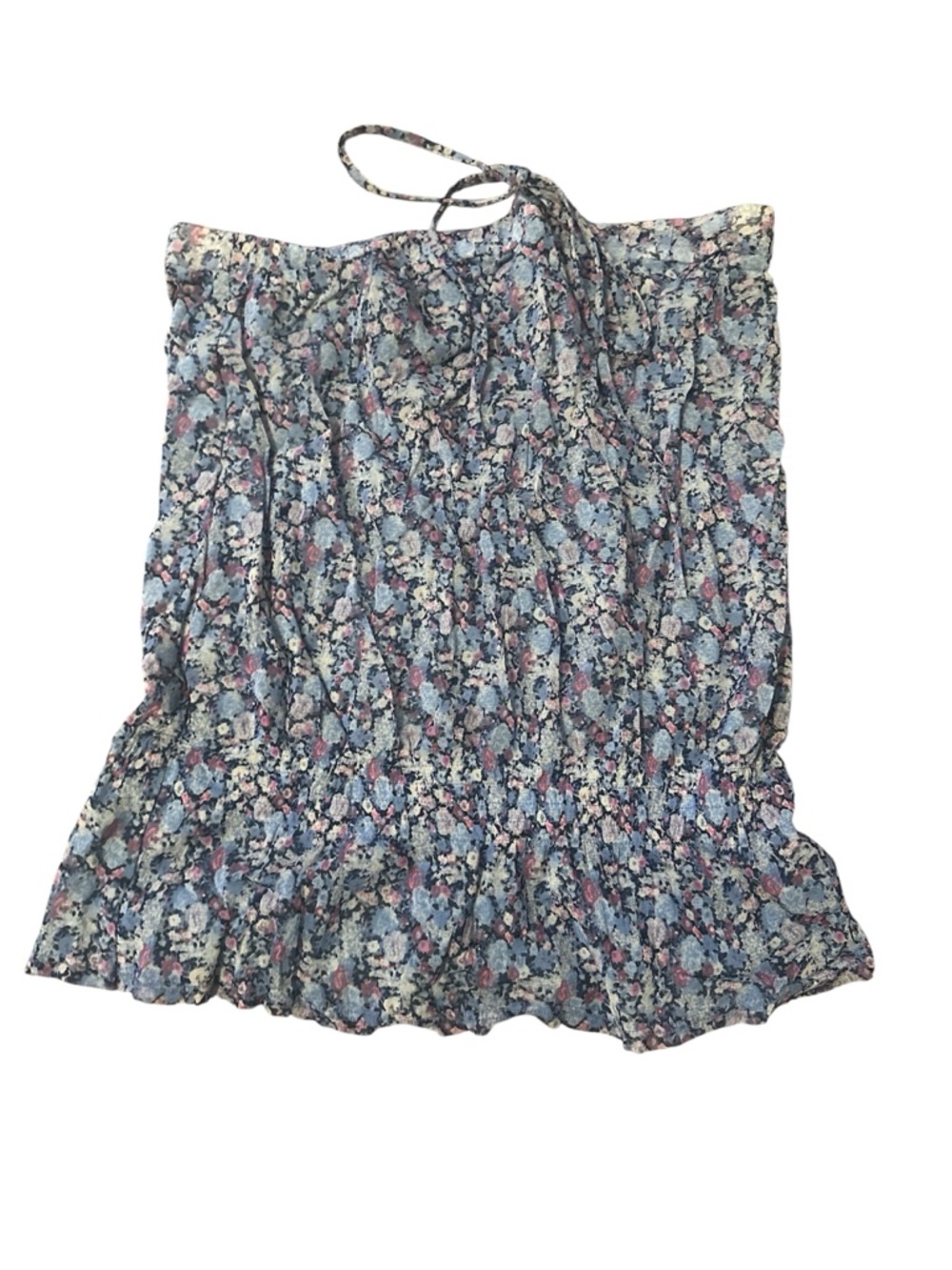 New York & Company floral blouson tube top/halter - Picture 2 of 5